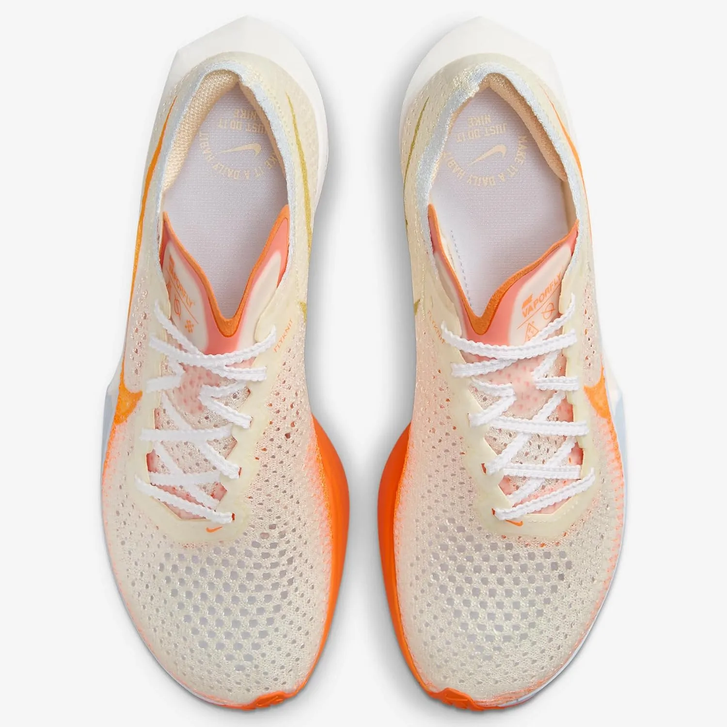 Nike Vaporfly 3 Women's Road Racing Shoes (FV3634-181, Coconut Milk/Sail/Coconut Milk/Bright Mandarin)
