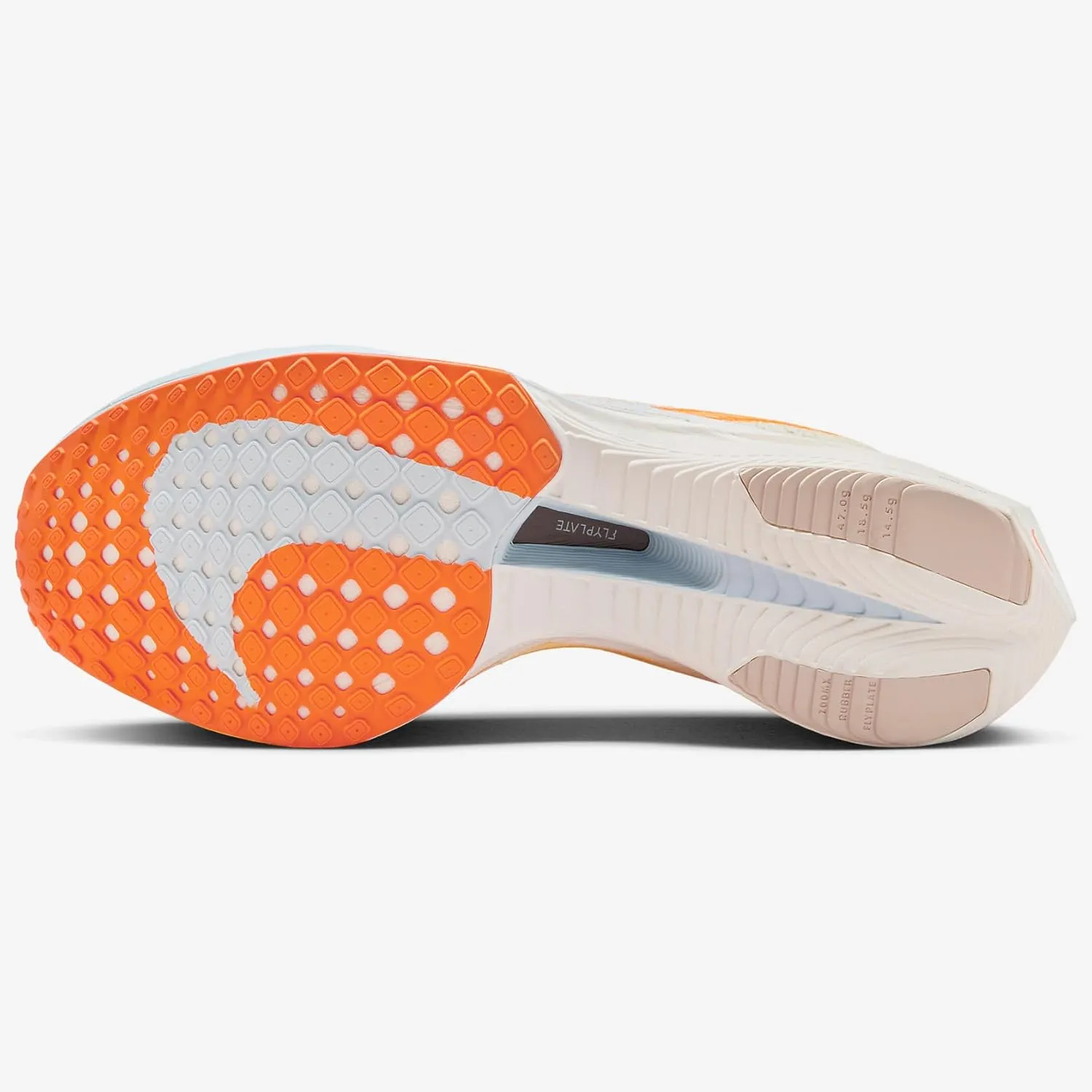 Nike Vaporfly 3 Women's Road Racing Shoes (FV3634-181, Coconut Milk/Sail/Coconut Milk/Bright Mandarin)
