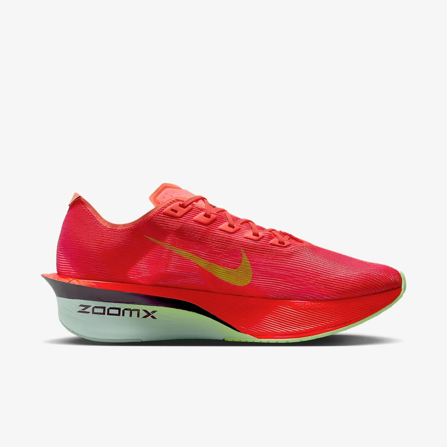 Nike Vaporfly 4 Men's Road Racing Shoes (HF6414-600, Bright Crimson/Mint Foam/Cave Purple/Lime Blast)