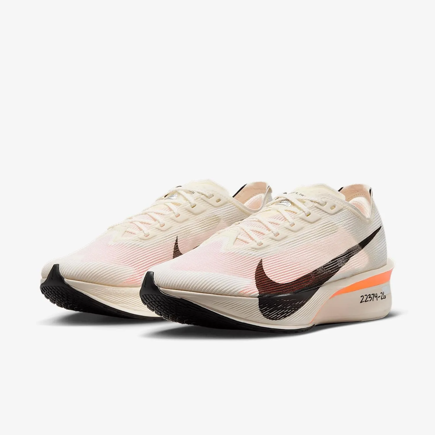 Nike Vaporfly 4 Proto Women's Road Racing Shoes (HF6411-100, Sail/Total Orange/White/Black)