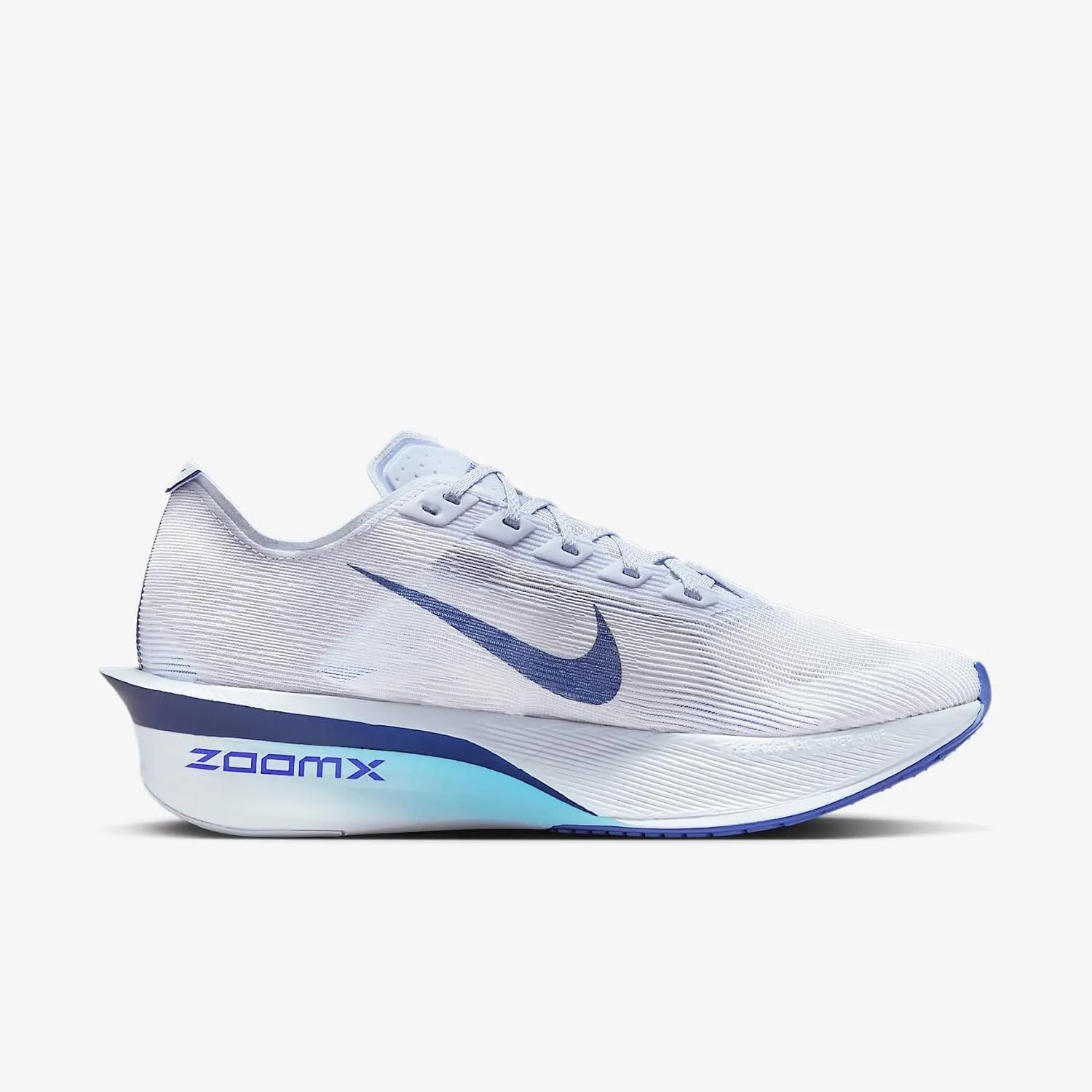 Nike Vaporfly 4 Women's Road Racing Shoes (HF6412-001, Ghost/Persian Violet/Football Grey/Blue Void)