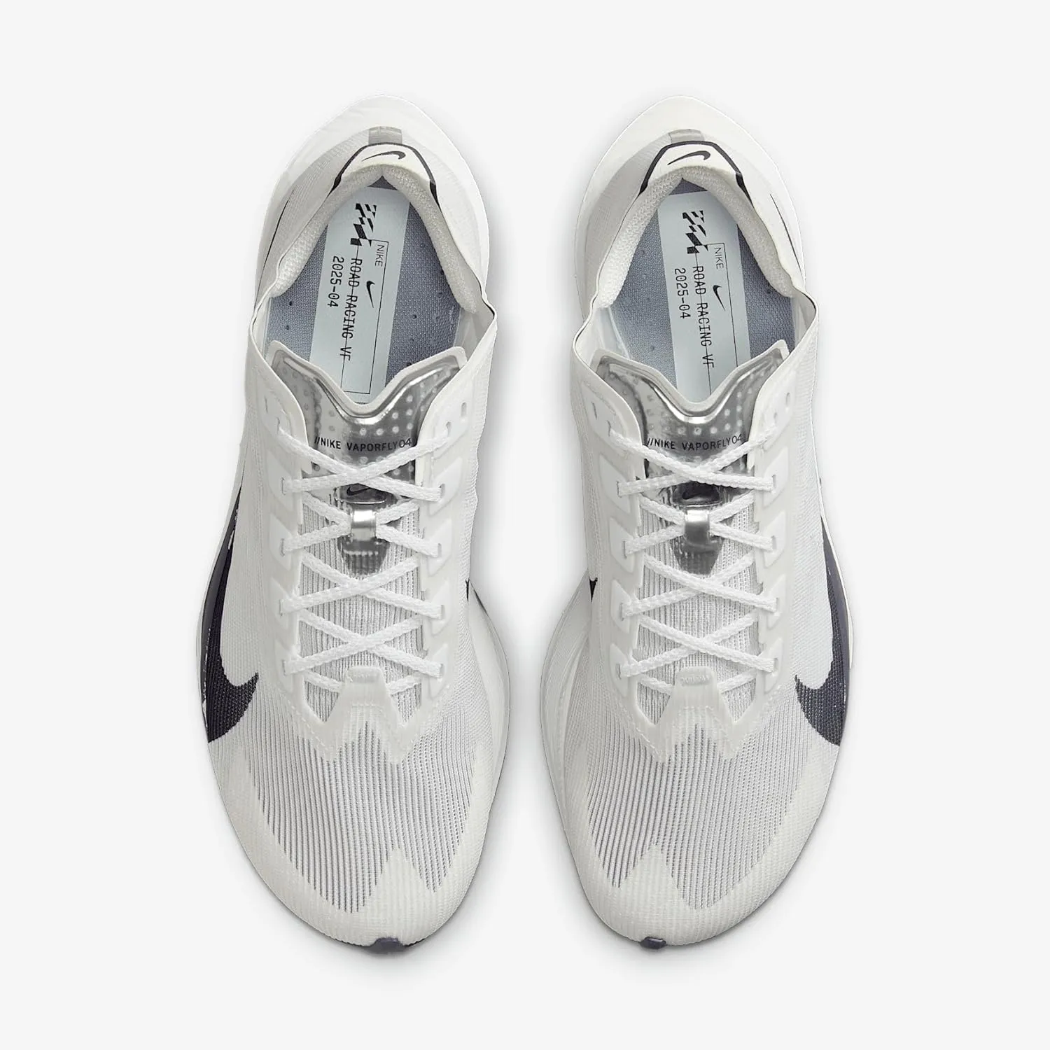 Nike Vaporfly 4 Women's Road Racing Shoes (HF6412-100, White/Obsidian Mist/Pure Platinum/Gridiron)