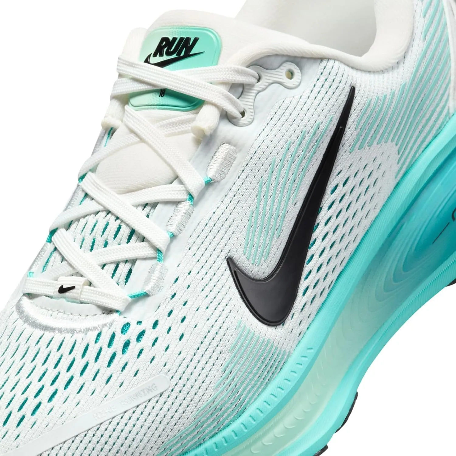 Nike Vomero 18 Big Kids' Road Running Shoes (HQ2157-103, Summit White/Dusty Cactus/Geode Teal/Black)