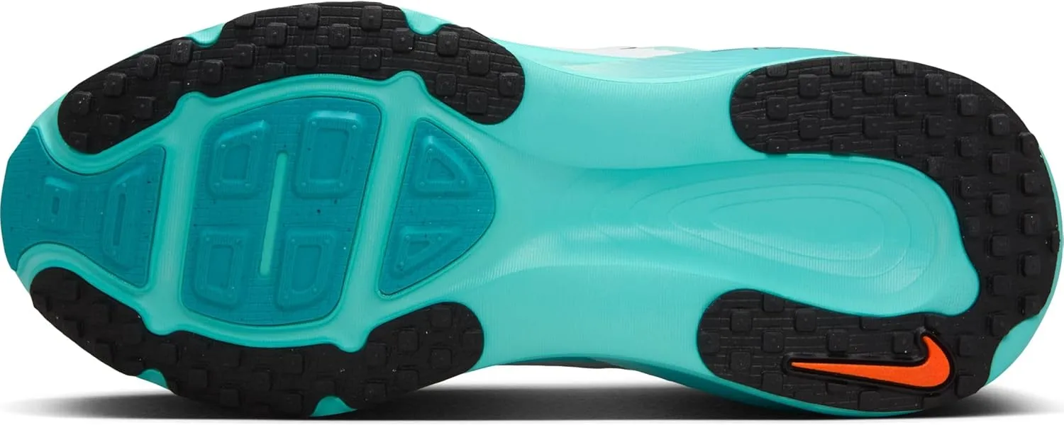 Nike Vomero 18 Big Kids' Road Running Shoes (HQ2157-103, Summit White/Dusty Cactus/Geode Teal/Black)