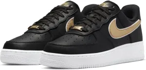 Nike Women's Air Force 1, Black Metallic Gold, 7