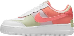 Nike Women's Air Force 1 Shadow Shoe, White/Magic Ember, 7.5
