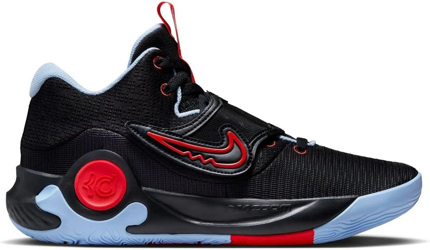 NIKE Women's Basketball Shoe - Black/Royal Tint/Light Crimson Black, 10 UK, Black Royal Tint Light Crimson Black, Womens 10