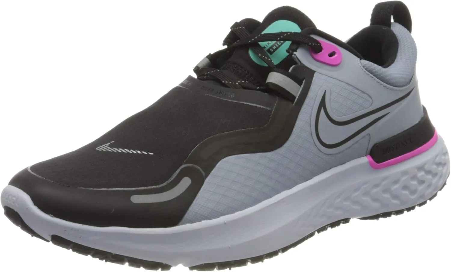 Nike Womens React Miler Shield Running Trainers CQ8249 Sneakers Shoes (UK 3.5 US 6 EU 36.5, Obsidian Mist 400)
