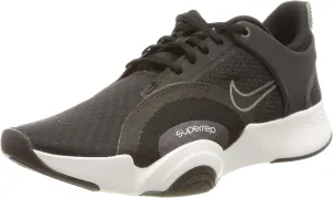 Nike Womens Superrep GO 2 Running Trainers CZ0612 Sneakers Shoes (UK 2.5 US 5 EU 35.5, Black Metallic Dark Grey White 010)