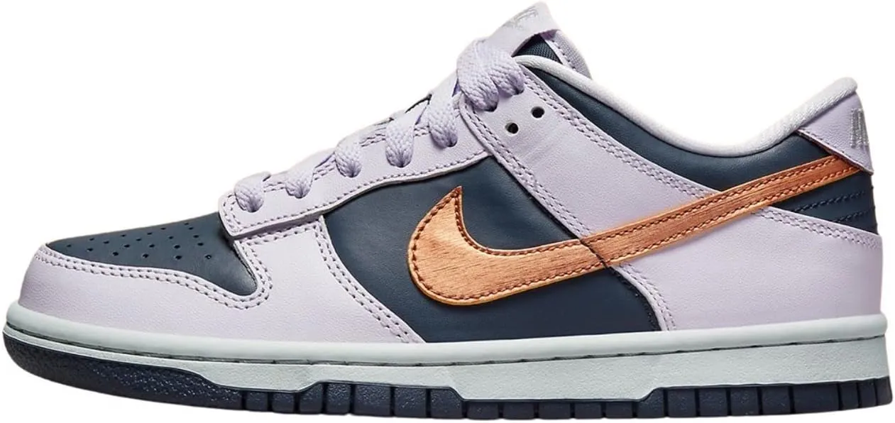 Nike Youth Dunk Low Se DX1663 400 Copper Swoosh - Size 5Y