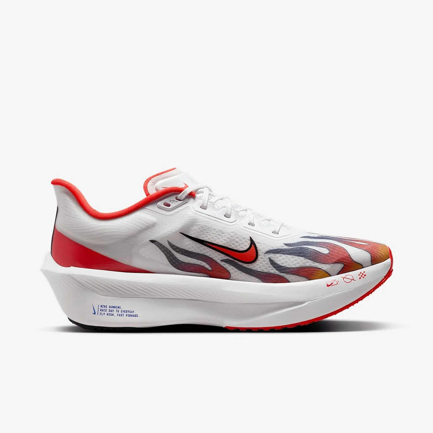 Nike Zoom Fly 6 Men's Road Racing Shoes (FN8454-002, Ghost/Football Grey/Blue Lightning/Blue Void)