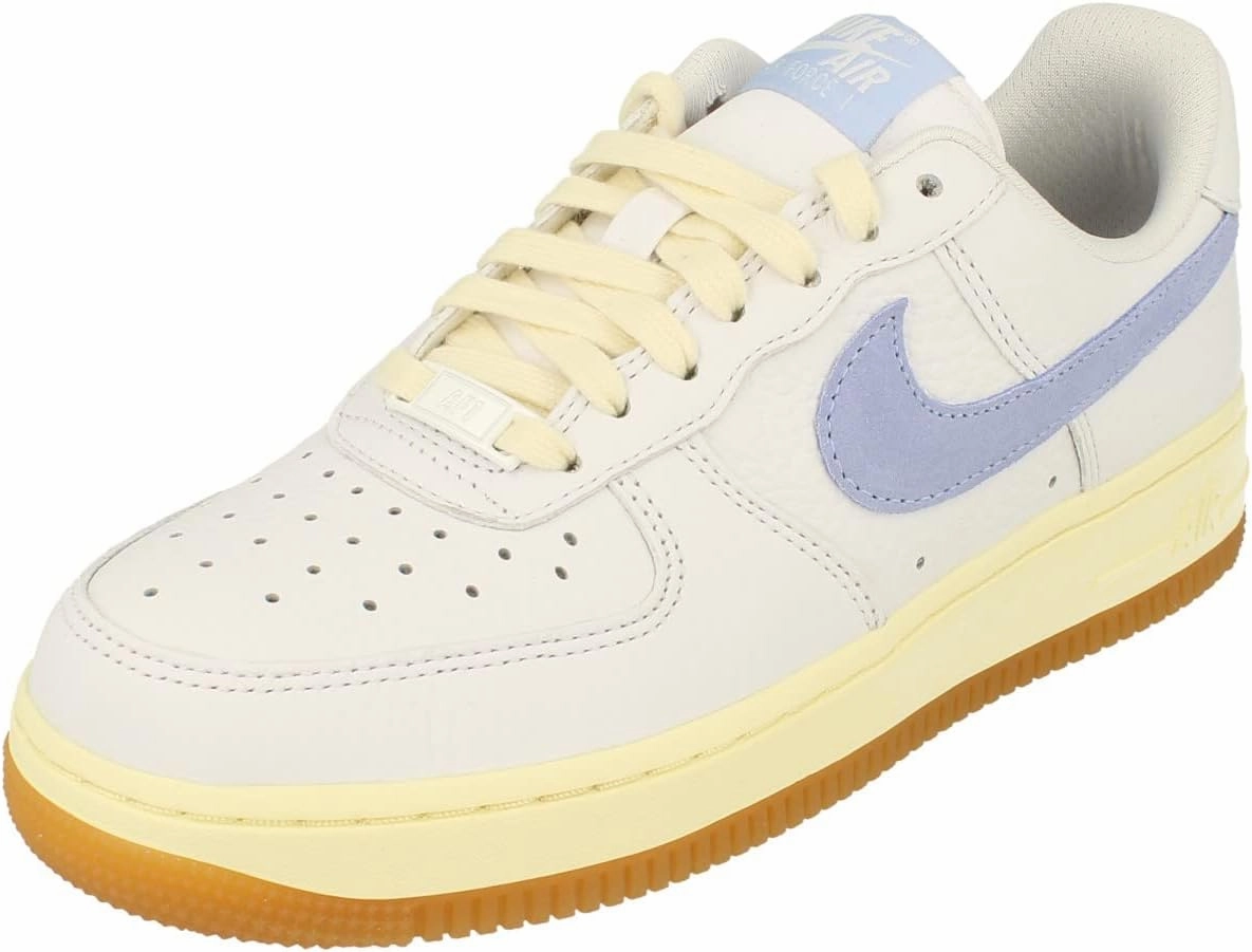 Nike Air Force 1 07 Womens Trainers FD9867 Sneakers Shoes (UK 5 US 7.5 EU 38.5, White Cobalt Bliss Alabaster 100)