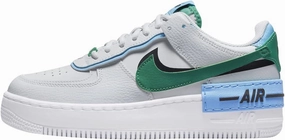 Nike Air Force 1 Shadow Women's Shoes Photon Dust/Black/University Blue/Malachite (Women's, Numeric_9)