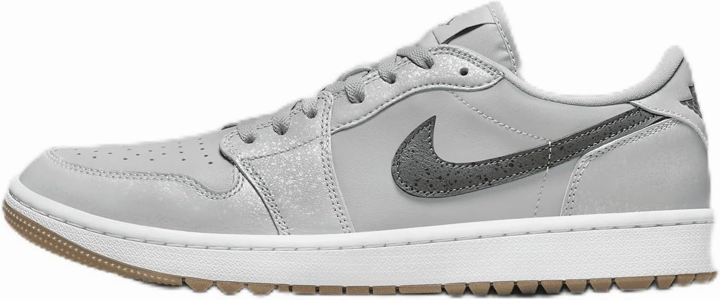 Nike Air Jordan 1 Low G Golf Shoes (DD9315-006, Wolf Grey/White/Gum Medium Brown/Iron Grey) Size 10