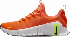 Nike Free Metcon 6 Women's Workout Shoes (FJ7126-800, Total Orange/Football Grey/Volt/Obsidian) Size 6