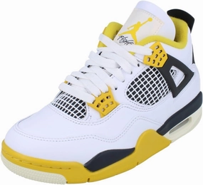 NIKE Jordan Women's 4 Vivid Sulfur Size 12 White/Vivid Sulfur-Anthracite-Coconut Milk (AQ9129-101)