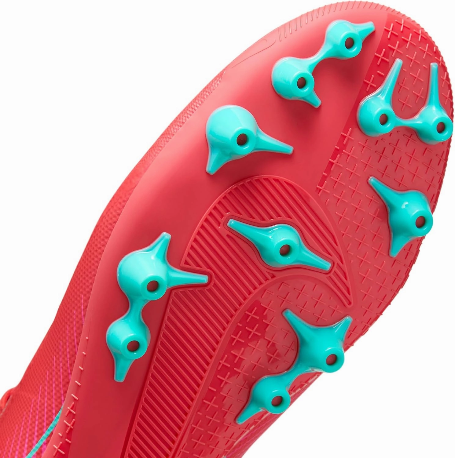 Nike Mercurial Vapor 16 Academy AG Low-Top Soccer Cleats (FQ8364-800, Ember Glow/Aurora Green)
