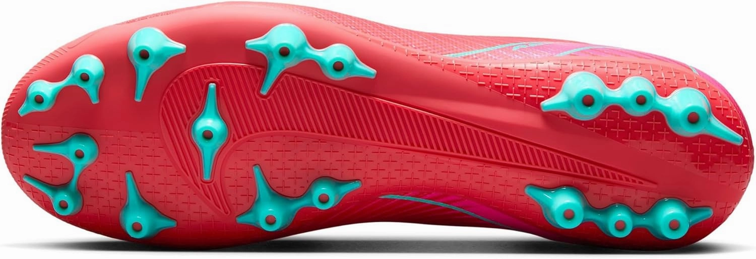 Nike Mercurial Vapor 16 Academy AG Low-Top Soccer Cleats (FQ8364-800, Ember Glow/Aurora Green)