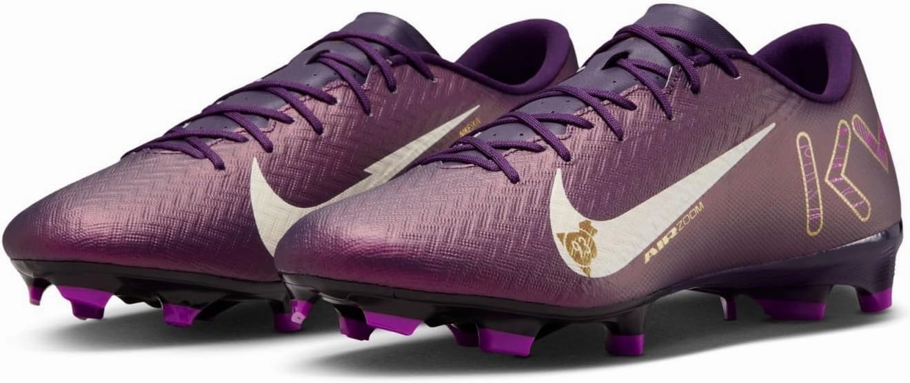 Nike Mercurial Vapor 16 Academy Kylian Mbappe MG Low-Top Soccer Cleats (FQ8377-500, Grand Purple/Pale Ivory)