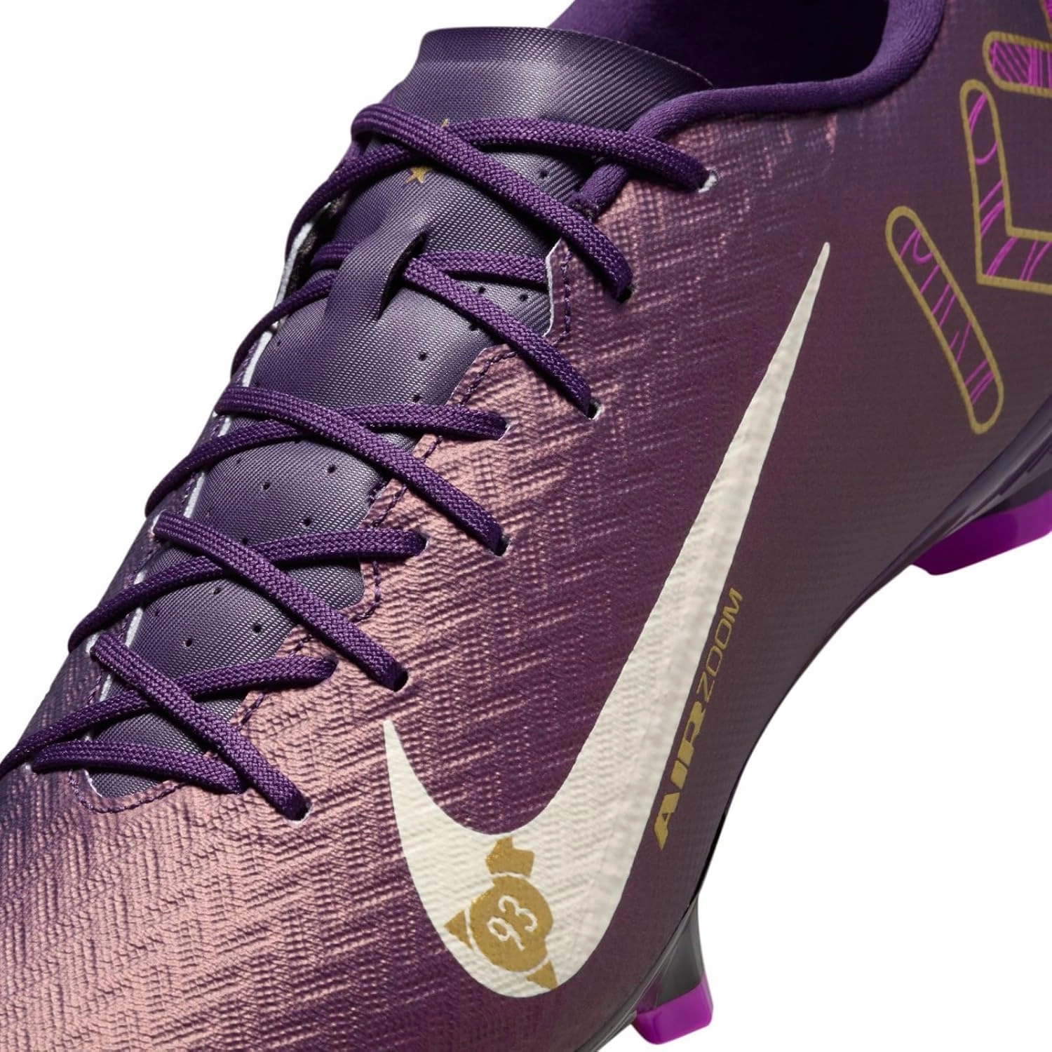 Nike Mercurial Vapor 16 Academy Kylian Mbappe MG Low-Top Soccer Cleats (FQ8377-500, Grand Purple/Pale Ivory)
