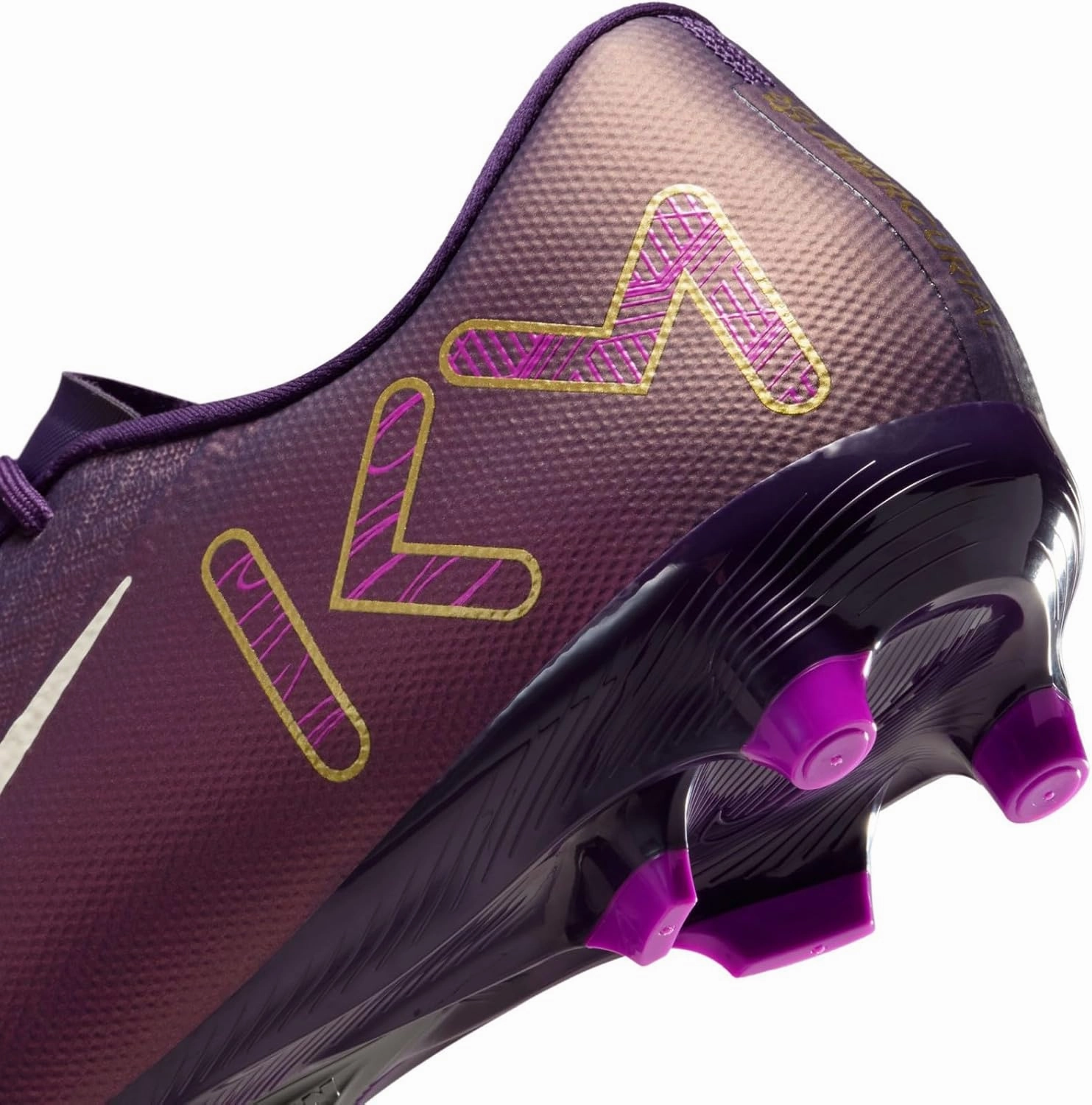 Nike Mercurial Vapor 16 Academy Kylian Mbappe MG Low-Top Soccer Cleats (FQ8377-500, Grand Purple/Pale Ivory)