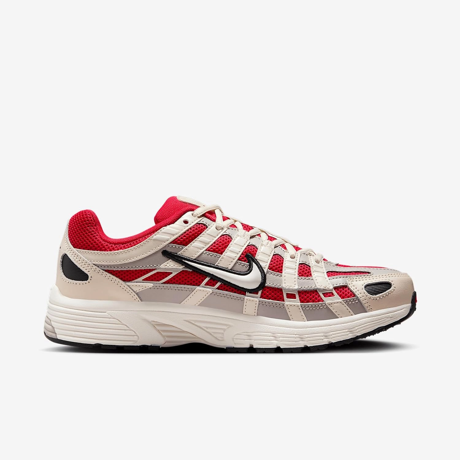 Nike P-6000 Women's Shoes (IB4365-657, University Red/Black/College Grey/Soft Pearl)