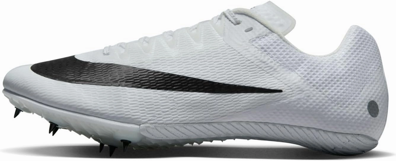 Nike Rival Sprint Track & Field Sprinting Spikes (DC8753-100, White/Metallic Silver/Pure Platinum/Black) Size 6.5