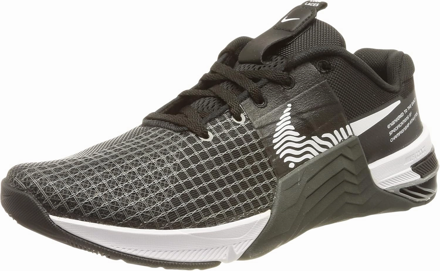 NIKE Women's Running Shoe, Black White Dk Smoke Grey Smok, 5.5
