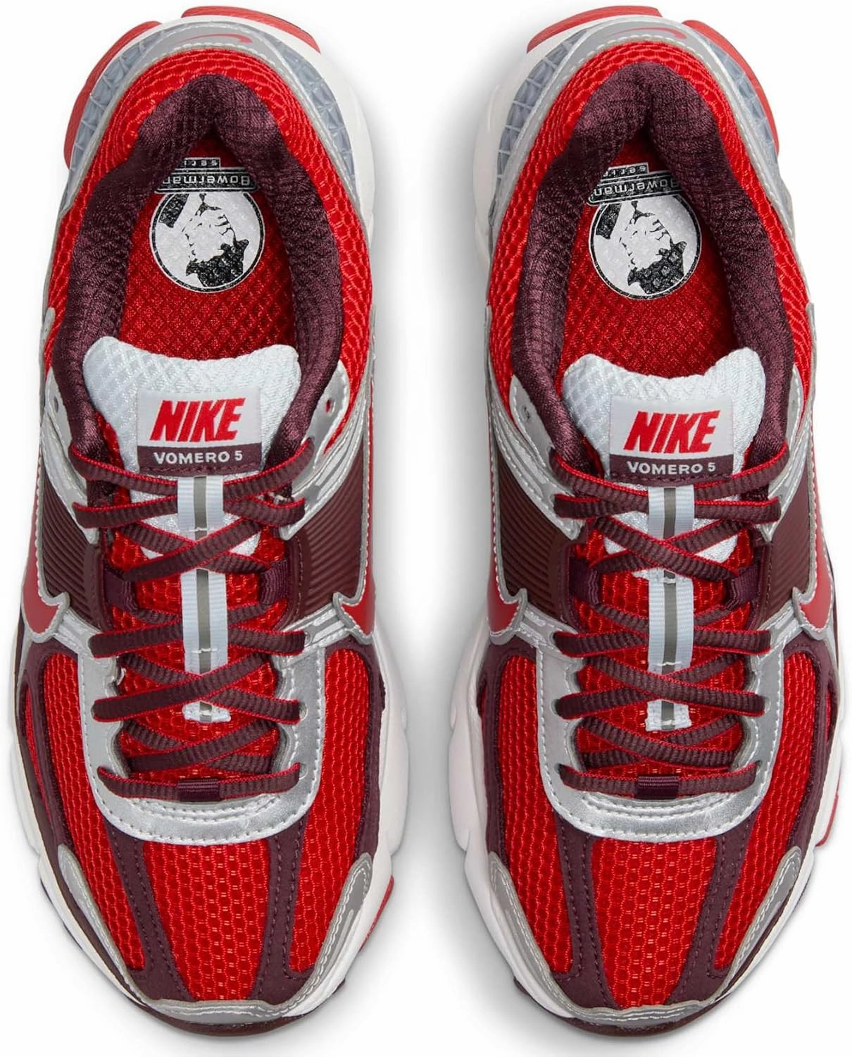 Nike Zoom Vomero 5 Women's Shoes (FN7778-600, Mystic Red/Metallic Platinum/Reflect Silver)