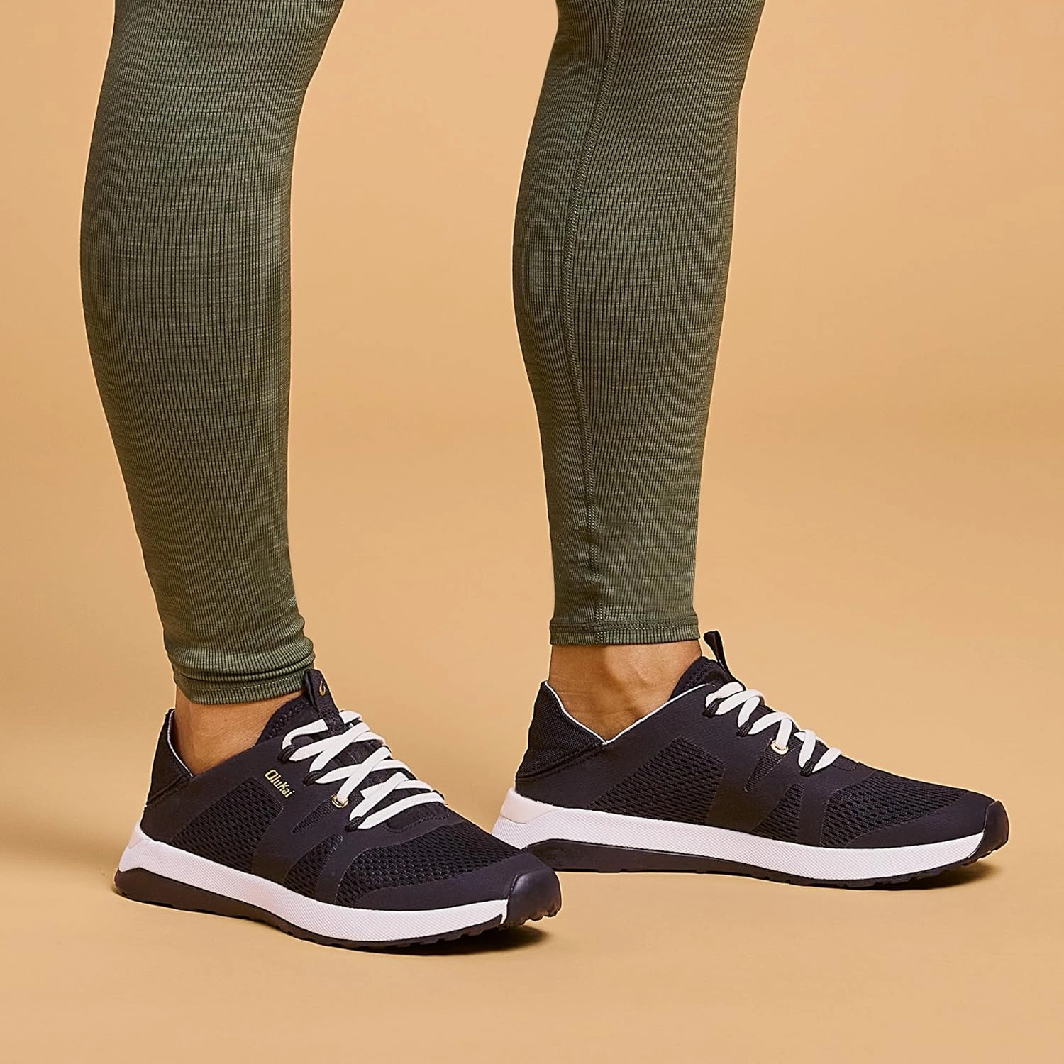 OLUKAI Huia Women's Athletic Sneakers, Lightweight & Breathable Mesh, Comfort Fit & Wet Grip Rubber Soles, Durable & Supportive