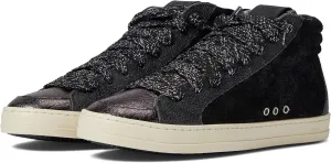 P448 Women's Skate White/Gravel Leather High-Top Italian Sneaker