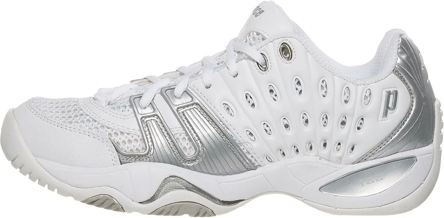Prince T22 White/Silver Women's Shoes