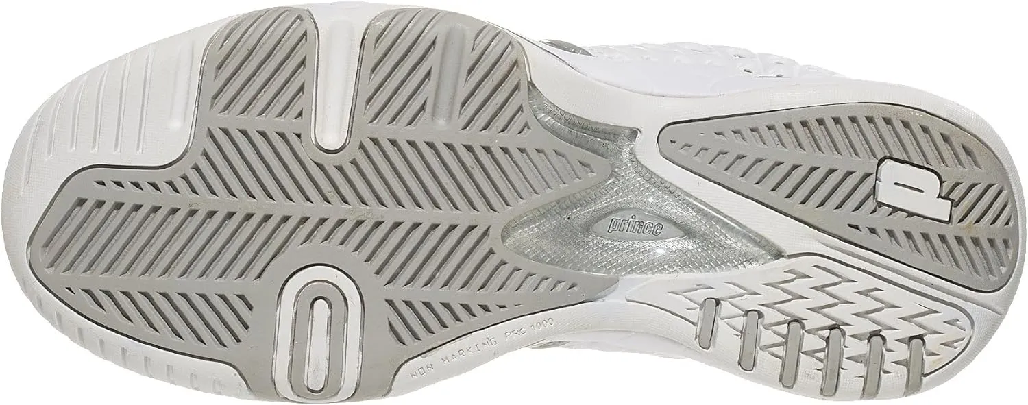 Prince T22 White/Silver Women's Shoes