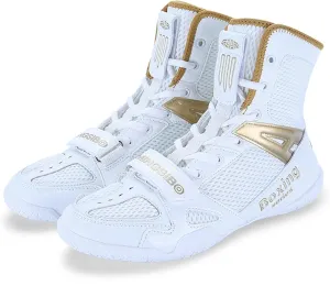 Professional Mens Wrestling Shoes,Outdoor Training High Top Boxing Shoes for Men,Lightweight Breathable Non-Slip Kick Boxing Shoes,Unisex,for Adult and Youth