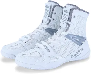 Professional Mens Wrestling Shoes,Outdoor Training High Top Boxing Shoes for Men,Lightweight Breathable Non-Slip Kick Boxing Shoes,Unisex,for Adult and Youth