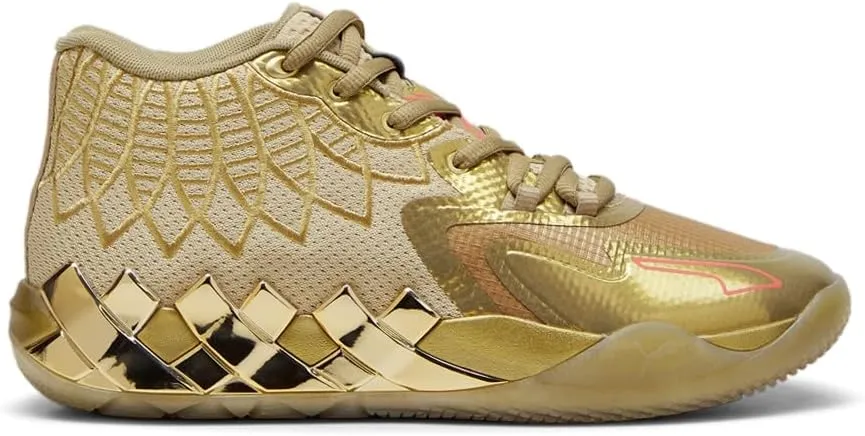 PUMA Mens Mb.01 Golden Child Basketball Sneakers Shoes Court - Gold - Size 16 M