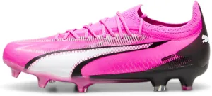 Puma Womens Ultra Ultimate Firm GroundArtificial Ground Soccer Cleats Cleated, Firm Ground - Pink - Size 6 M, 10776701