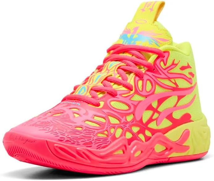 Puma x Lamelo Ball MB.04 1Love - Boys' Grade School (Yellow Alert/Pink Alert)