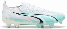 PUMA Womens Ultra Ultimate Rush Firm GroundArtificial Ground Soccer Cleats - White - Size 9.5 M