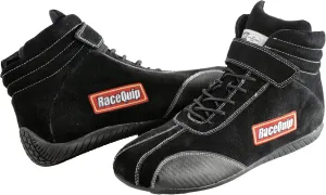 RaceQuip Race Shoes Euro Carbon-L Series SFI 3.3/5 Certified Black Size 10.5 30500105