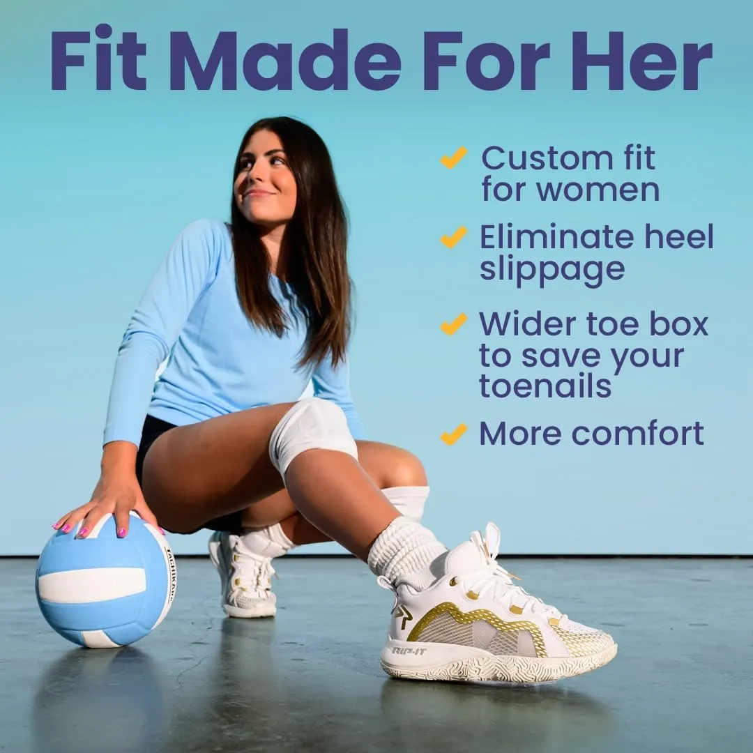 RIP-IT Women??s Future Court Volleyball Shoes, VERT Certified, Go Half Size Up