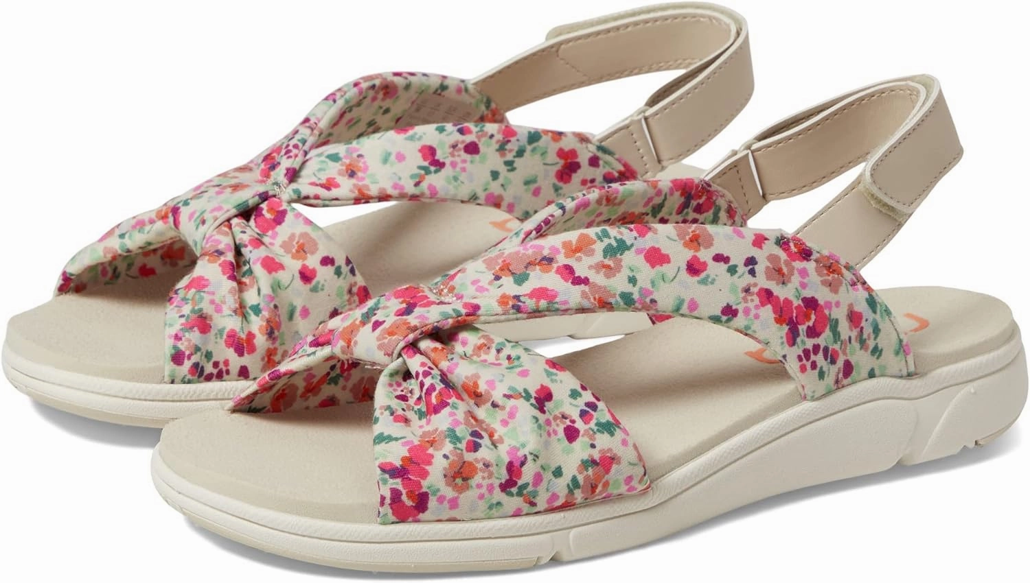 Ryka Macy Floral Beige Multi 8.5 B (M)