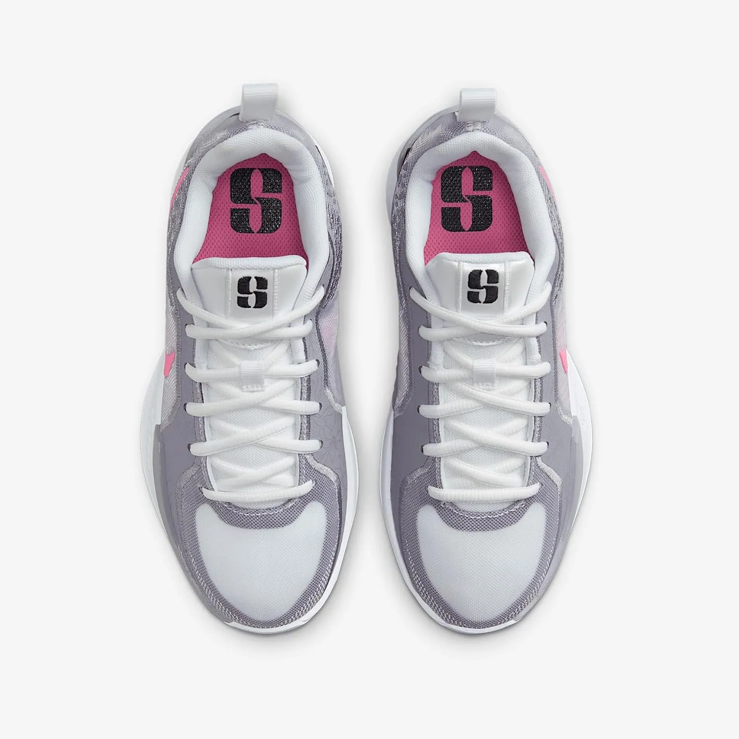 Sabrina 2 "Court Vision Big Kids' Basketball Shoes (FQ7376-101, White/Cement Grey/Black/Pinksicle)