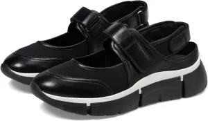 Seychelles Women's Track Star Leather Mesh Sneaker, Black, 9.5