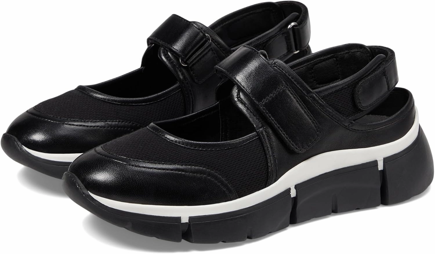 Seychelles Women's Track Star Leather Mesh Sneaker, Black, 7.5