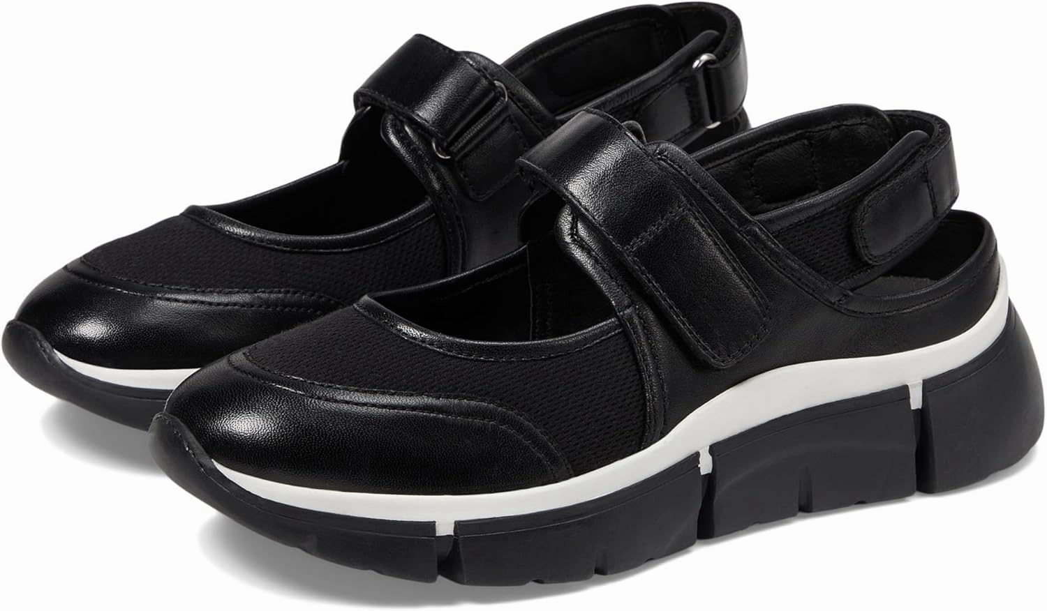 Seychelles Women's Track Star Leather Mesh Sneaker, Black, 8