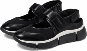 Seychelles Women's Track Star Leather Mesh Sneaker, Black, 8