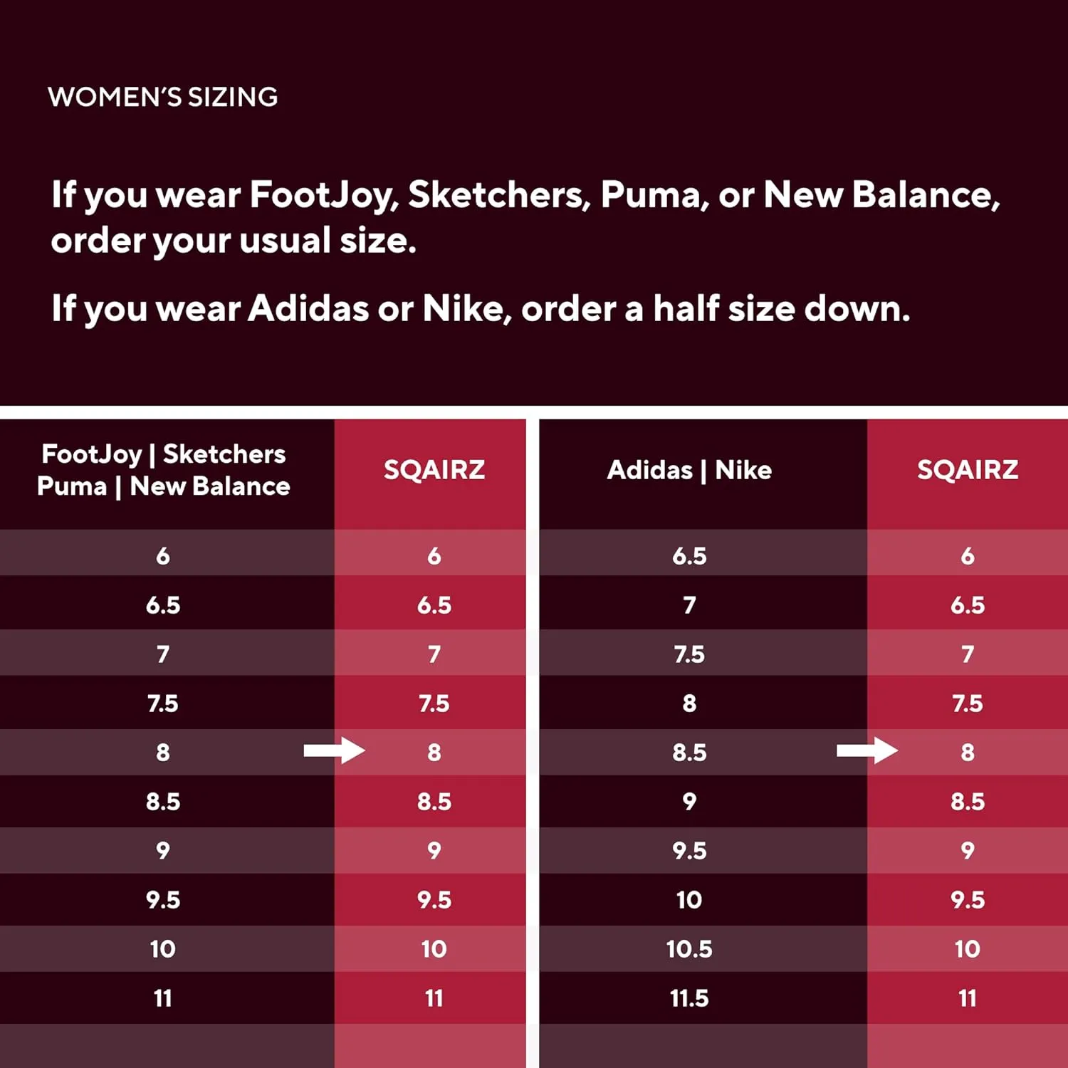 SQAIRZ Freedom Ultra Women's Athletic Golf Shoes, Designed for Balance & Performance, Replaceable Spikes, Breathable, Golf Footwear