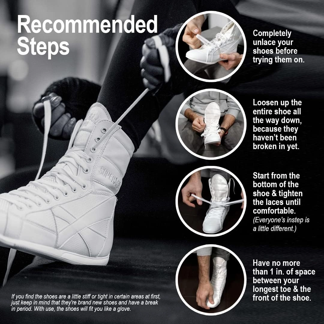 Superare Boxing Shoes  MMA Kick Boxing Pro Fighting Boots and Training Workout Shoes for Men and Women