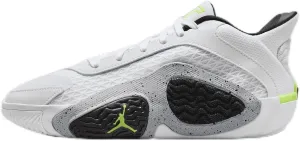 Tatum 2 Big Kids' Basketball Shoes (FJ6459-100, White/Black/Wolf Grey/Electric Green) Size 5.5